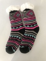 Chaussettes d'hiver en laine mérinos pour femmes, épaisses, antidérapantes, de haute qualité, avec motifs personnalisés variés, taille unique, vente en gros, promotion exceptionnelle