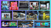 Stand de Exhibición Modular con Pantalla LED de 10x10 para Ferias Comerciales, con Caja de Luz SEG