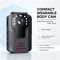 Caméras portables intelligentes 4K FHD à fixation corporelle, grand angle 140 degrés, vision nocturne, caméras portables à porter sur le corps