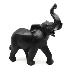 Estatua de elefante de resina personalizada, figuritas de decoración moderna, escultura para decoración del hogar