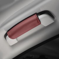 Accessoires intérieurs de voiture, housse de poignée de toit en cuir de luxe, respirante, antidérapante, protection de poignée de toit, installation facile, velcro YECAI