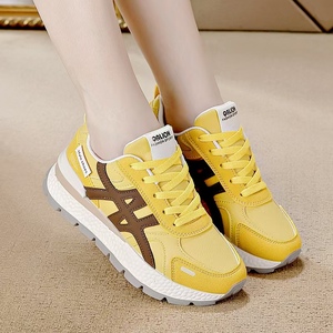 Femmes printemps été sportif grosses <span class=keywords><strong>baskets</strong></span> hauteur augmentant YZ EVA semelle intermédiaire chaussures d'entraînement fermeture à lacets respirant Wedge - Product Image 4