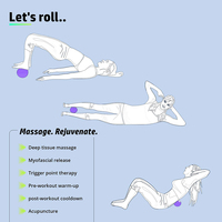 Juego de bolas de masaje de tejido profundo para liberación miofascial y fisioterapia post-entrenamiento