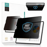 Laptop Anti mengintip Anti cahaya biru pelindung layar 360 derajat 4 cara antispy tablet privasi Film layar untuk iPad Pro 12.9 inci