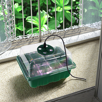 LK Kit de mini plateaux de pépinière avec couvercles en plastique pour semis/plateau pour plantes pour jardin Kit de plateau de pot de démarrage de graines