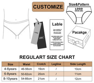 UOKIN لطيف الكرتون القطن لمدة 4-10 الصغار الفتيات سراويل داخلية - Product Image 5