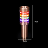Bâton lumineux LED étanche à interrupteur à bouton-poussoir avec lumière réutilisable pour fêtes et bars