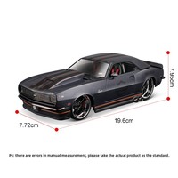 Maisto 1:24 1968 para Camaro Z/28, modelo de coche de aleación de metal fundido a presión, juguete decorativo con embalaje en caja de color