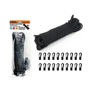 Corde extensible pour Kayak et bateau, corde avec crochet élastique anti-choc, adapté aux accessoires de Camping, 3 kg