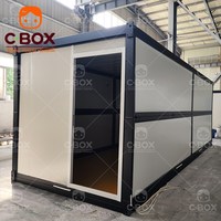 Cbox Vente en gros en usine Maison conteneur pliable Installation rapide pour bureau Chantier dortoir Habitable Salon