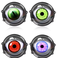 Kit de rétrofit de phares de voiture avec feux LED dynamiques « Devil Eyes » à lentille et télécommande