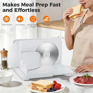 Picadora de Carne Eléctrica de Acero Inoxidable, Rebanadora y Picadora de Alimentos con Grosor Ajustable, Uso Doméstico, Envío en EE. UU. - Product Image 4