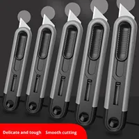 Couteau utilitaire Liangjin en acier au carbone de qualité industrielle, 3 lames à biseau, garantie 3 ans, outil de déballage, coupe-papier