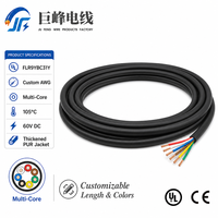Câble de faisceau automobile multi-brins isolé XLPE à gaine épaisse FLR9YBC31Y pour câblage intégré et contrôle principal des véhicules
