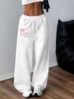 Pantalon de survêtement imprimé de sport pour femmes en coton/Spandex Mode décontractée d'été pour femmes