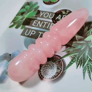 Enorme Dildo in Quarzo Artificiale Trasparente, Pene Curvo in Cristallo Intagliato a Mano per Donne, Giocattolo Sexy per la Guarigione - Product Image 2