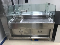 Meubles de laboratoire haute performance, table de travail en acier inoxydable robuste, banc de travail de laboratoire chimique
