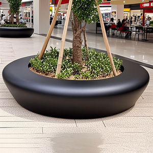 Circular Tree Surround Seat with GRC Material <b>for</b> Mall and School Outdoor Use-Durable & Eco-Friendly Commercial Waiting <b>Chair</b> - Product Image 4