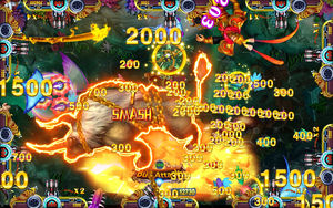 Nuevo Producto 2025, Máquina de Juego de Pesca Operada con Monedas, 10 Jugadores, Pantalla LCD de 86''/100'', Dragón VS Fénix, Ocean King 4 Plus - Product Image 3