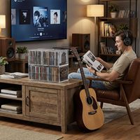 Boîte de rangement personnalisable et lavable pour disques acryliques, étui de présentation transparent en acrylique pour CD de musique, boîte classique portable en acrylique pour cassettes