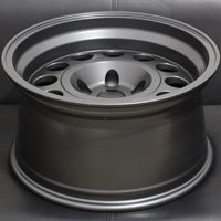 Jantes de voiture en alliage d'aluminium forgé 5x112 PCD Noir mat Style acier Roues légères Haute résistance Jantes automobiles Ajustement personnalisé