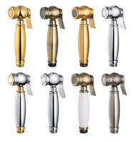 Bonne qualité laiton doré salle de bain robinet de douche à main Shattaf Portable toilette Bidet pulvérisateur accessoires suspendu au mur