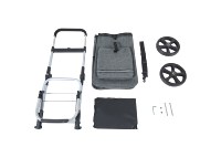 Nouvelle conception de chariot pliable compact avec poignée réglable en hauteur, OEM