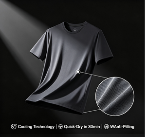 T-shirt de course en maille respirante anti-humidité, haut d'entraînement léger, tee-shirt de gym à séchage rapide 180 g/m², vêtement de sport respirant, logo personnalisé - Product Image 1