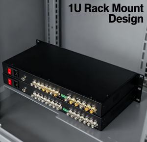 Convertisseur de fibre optique SDI 8 canaux monté en rack 1U HD 3G-SDI sur fibre unique jusqu'à 120km pour Broadcast <span class=keywords><strong>Studio</strong></span> - Product Image 4
