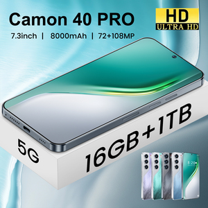 Camon 40 Pro 16GB + 1TB 5G WIFI rapide et de haute qualité, caméra transparente double SIM, mise à jour promotionnelle, téléphones portables de 7.3 pouces. - Product Image 4