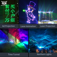Équipement de scène professionnel d'extérieur, étanche IP65, 40W 50W 60W 80W 100W, projecteur laser RGB DMX ILDA, publicité