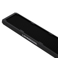 Refroidisseur de processeur à eau LOVINGCOOL AIO, conception liquide à couches infinies, roulement fluide Abyss, prise en charge LED ARGB, rotation sans pilote