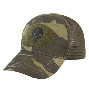 Gorra de béisbol de malla de 5 paneles personalizada BH04, gorra trucker de algodón con cierre a presión, logotipo bordado, fabricante OEM, accesorio para botas de senderismo al por mayor - Product Image 5