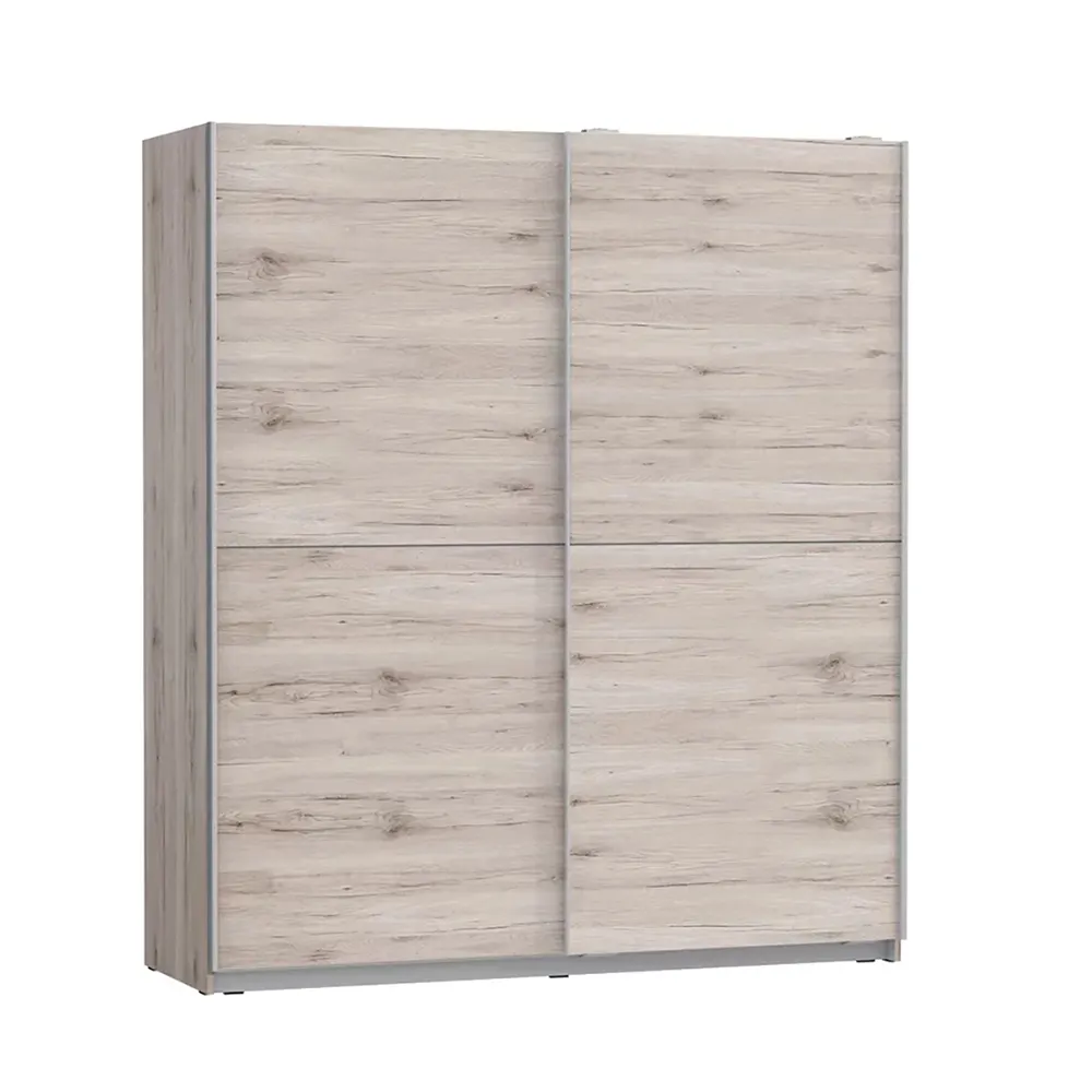 Armario de almacenamiento de muebles de dormitorio con puerta corredera, paquete plano Premium de madera MDF moderno