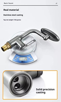 Mitigeur de douche moderne en acier inoxydable chromé, multifonctionnel, avec jet de pluie spatial, eau chaude et froide, pour salle de bain