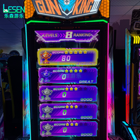 Machine de jeu vidéo de tir simulateur de divertissement à monnayeur, 2 joueurs, type Gun King, pour centres de jeux