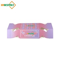 Boîtes cadeaux pliantes en papier personnalisées pour Noël, emballages pour cosmétiques, parfums, bonbons, boîtes en forme de bonbons
