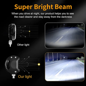 In Stock Spot <strong>Lamp</strong> Work Light <strong>Bar</strong> 4inch Triple <strong>Row</strong> Working Light for Driving Fog Off-road Suv Car Truck Motorcycle 4x4 - Product Image 5