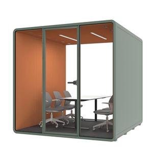 4 Seat Office Pod Soundproof Conference Booth for University Campus Group Projects - Product Image 3