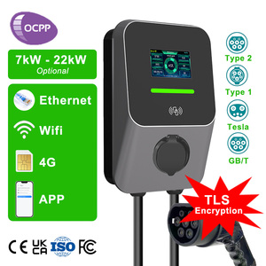 <span class=keywords><strong>Estación</strong></span> de Carga Rápida para Vehículos Eléctricos OEM/ODM, Nivel 2, 7kW, 11kW, Tipo 2, 22kW, 1.6kW, Punto de Carga para Coches Eléctricos - Product Image 1