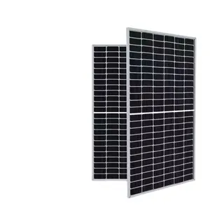 550w 580w full black bifacial dual glass mono facial single glass monocrystalline silicon solar pv module solar panel for home.