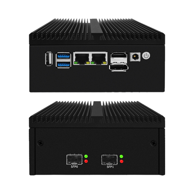 Sfp+ Firewall Router 2.5G I226 Micro Network Appliance H10 Dual 10Gbe Server N100 Fanless 10G Ports Ddr5 Mini Pc With Sfp