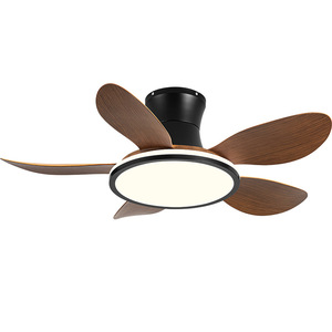 Integrated <b>Ceiling</b> <b>Fan</b> Light With Led For Living Room Bedroom Hugger Design Silent Inverter Fixed Blade <b>Fan</b> Light - Product Image 2