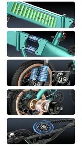 Vélo électrique de ville pliable à vente chaude, 6000 <span class=keywords><strong>watts</strong></span>, 48v, tout terrain, pour adultes, long trajet - Product Image 6