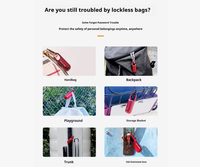 Mini cadenas intelligent portable pour bagages, armoire de gym, sans clé, avec empreinte digitale, chargement USB, pour casier
