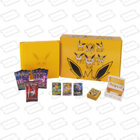 Vente en gros de 3 types de cartes à collectionner holographiques sur le thème des éléments, boîte de collection avancée, carton scellé d'origine, fournitures pour les amateurs de cartes