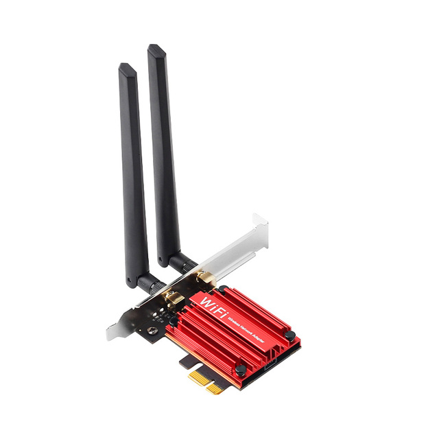 WiFi7 Wireless PCIE Adapter Tri Band 2.4G/5G/6Ghz Compatible BT5.3 Network WiFi Card for Win 10/11