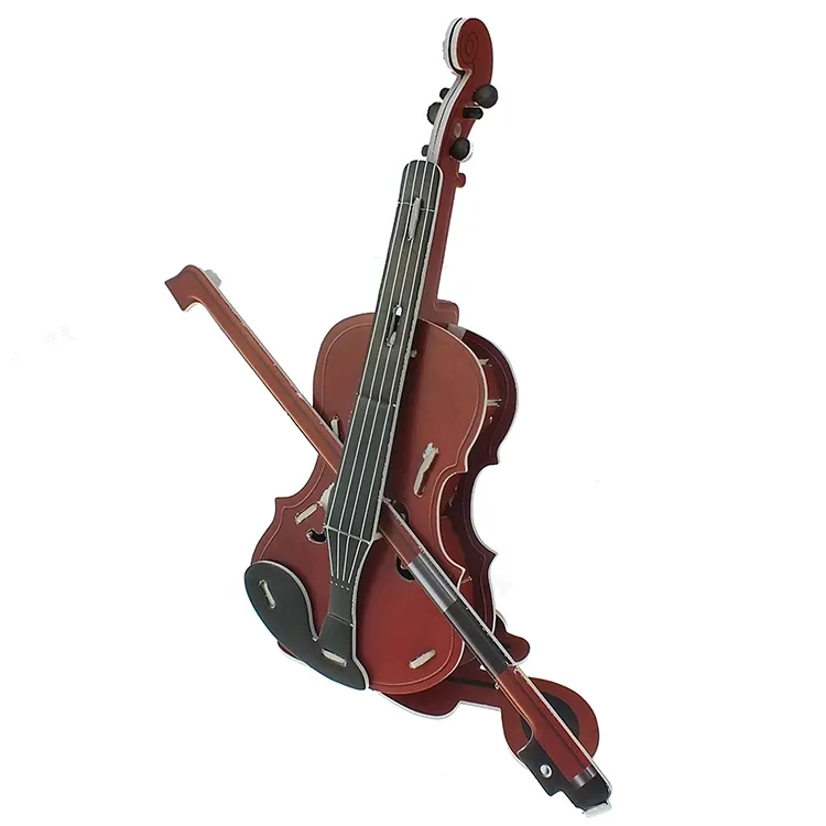 3D Paper Puzzle Violin Hot Sale Educational Toys Fancy Toys Jigsaw Puzzle Non-toxic Printing