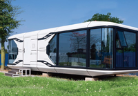 Maison capsule intelligente écologique Apple Cabin avec énergie solaire et design résistant aux intempéries pour la vie hors réseau