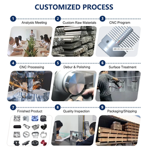 Pièces en métal et en plastique usinées sur commande par <span class=keywords><strong>CNC</strong></span> avec haute précision et service de prototypage rapide - Product Image 6